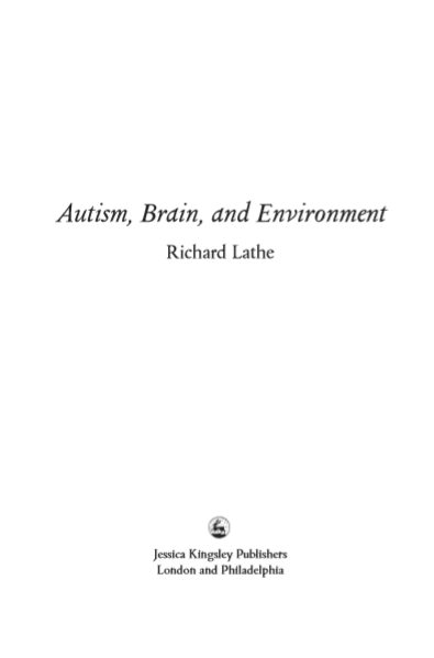 Autism, Brain, and Environment