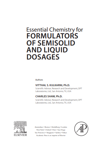 Essential Chemistry For Formulators Of Semisolid And Liquid Dosages
