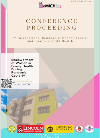 Conference Proceeding: 1st International Seminar of Gender Equity, Maternal And Child Health (ItS GeMICH)